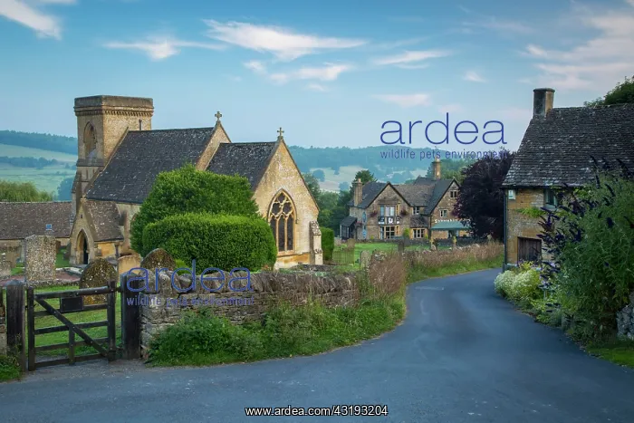 : Early morning over the Cotswolds village of Snowshill : Early morning over the Cotswolds village of Snowshill