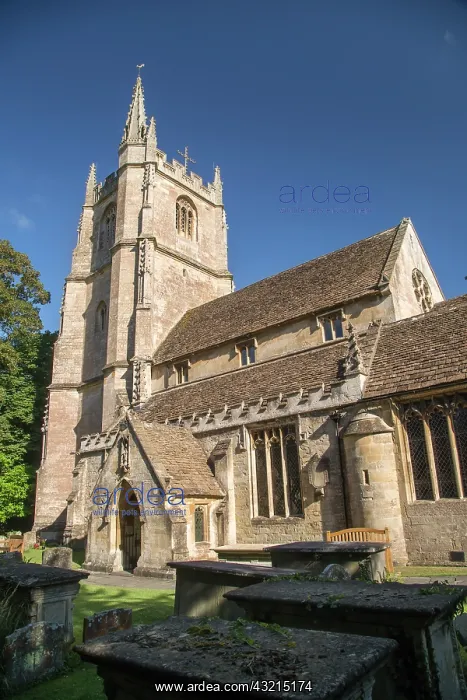 : Early Morning at St Andrews Church in Castle Combe : Early Morning at St Andrews Church in Castle Combe