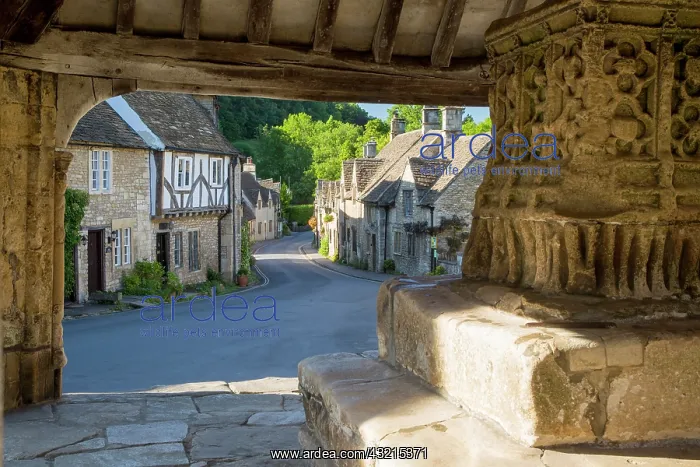 : Early Morning view through the Market Cross Monument : Early Morning view through the Market Cross Monument