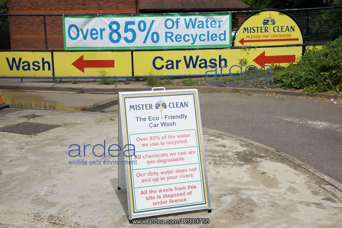 : Eco-friendly car wash recycling over 85% of water : Eco-friendly car wash recycling over 85% of water
