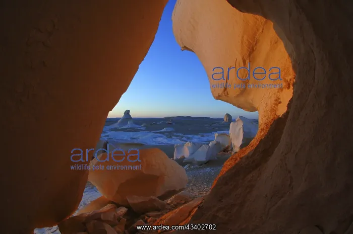 : Egypt, White Desert, bizarre sandstone cliffs, Middle : Egypt, White Desert, bizarre sandstone cliffs, Middle