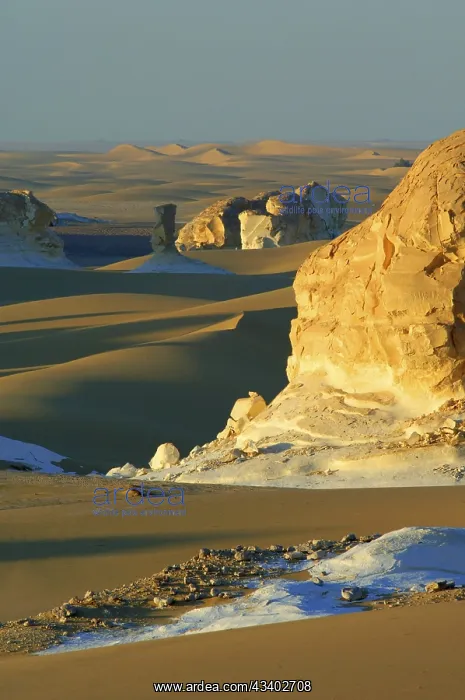 : Egypt, White Desert, bizarre sandstone cliffs, Middle : Egypt, White Desert, bizarre sandstone cliffs, Middle