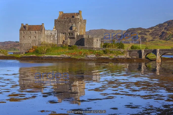 : Eilean Donan Castle - historic ruin located within : Eilean Donan Castle - historic ruin located within
