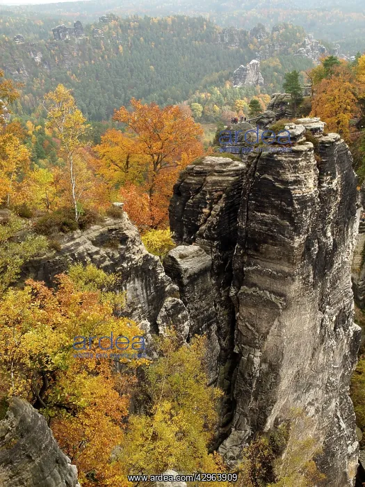 : Elbe Sandstone Mountains bastion - Autumn : Elbe Sandstone Mountains bastion - Autumn