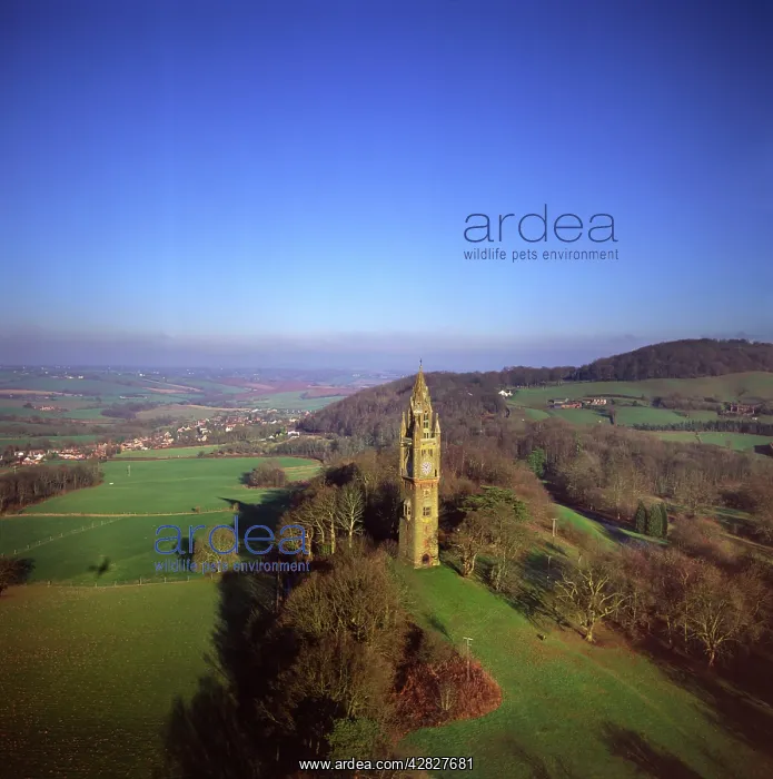 : England - Aerial view, Abberley Hall Clock Tower : England - Aerial view, Abberley Hall Clock Tower