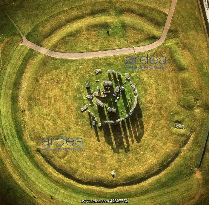 : England - Aerial view of Stonehenge : England - Aerial view of Stonehenge