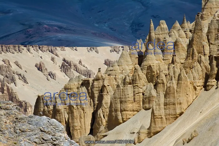 : Eroded formation of mountain, Himalayas : Eroded formation of mountain, Himalayas