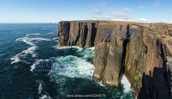 : Eshaness peninsula, shows a cross section : Eshaness peninsula, shows a cross section
