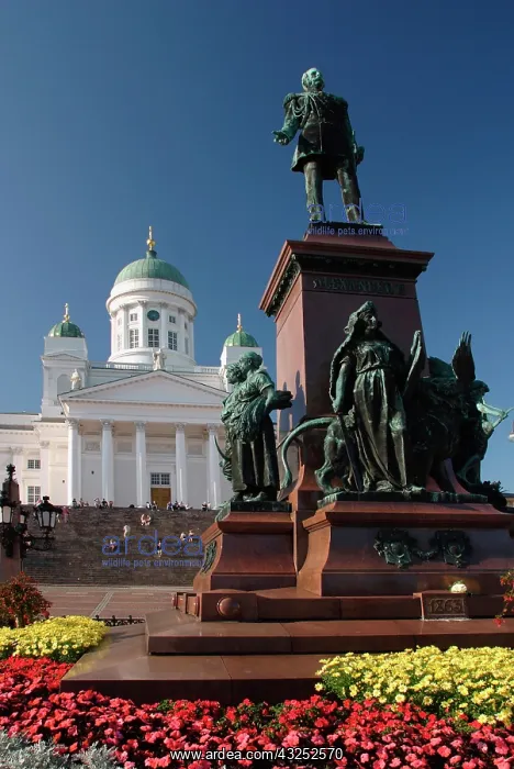 : Europe, Finland, Helsinki. The statue of : Europe, Finland, Helsinki. The statue of