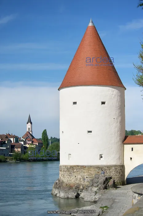 : Europe, Germany, Bavaria, Passau, tower : Europe, Germany, Bavaria, Passau, tower