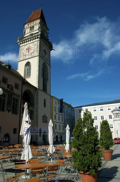 : Europe, Germany, Bavaria, Passau, town hall : Europe, Germany, Bavaria, Passau, town hall