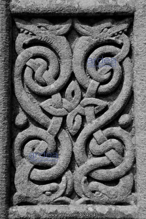 : Europe, Ireland, Glendalough. Cletic Patterns : Europe, Ireland, Glendalough. Cletic Patterns
