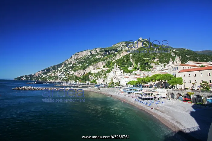 : Europe, Italy, Amalfi, Beautiful Beach and : Europe, Italy, Amalfi, Beautiful Beach and