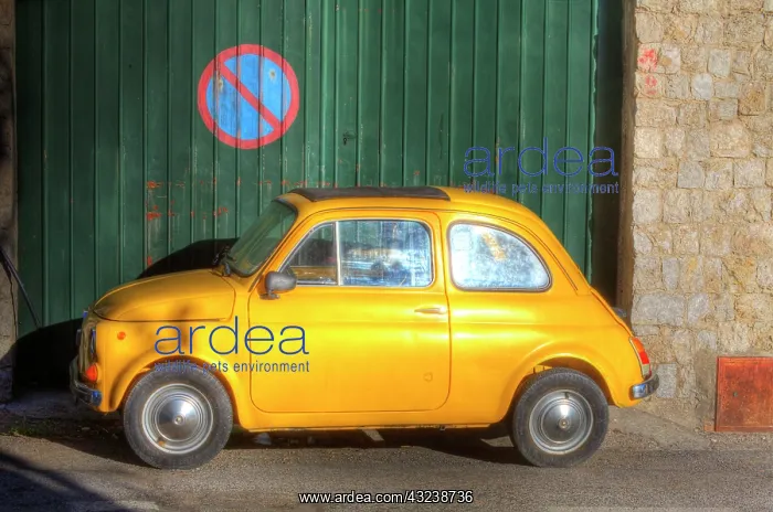  : Europe, Italy, Amalfi, Old Fiat parked in