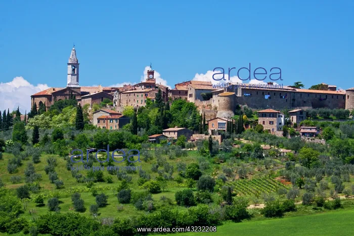 : Europe, Italy, Tuscany. Pienza. The Town : Europe, Italy, Tuscany. Pienza. The Town
