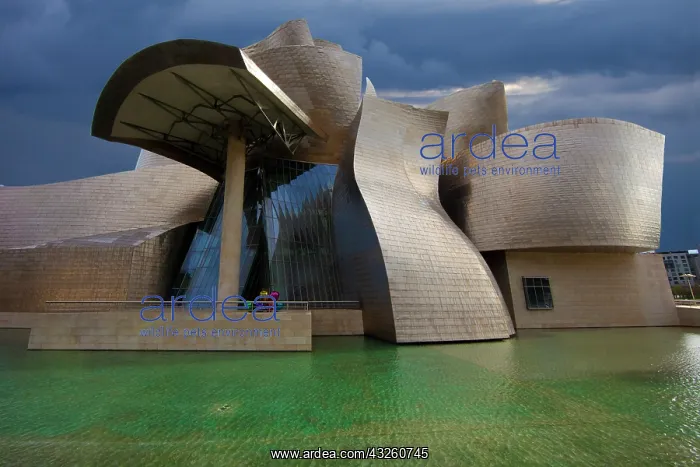 : Europe, Spain, Bilbao. View of Guggenheim : Europe, Spain, Bilbao. View of Guggenheim