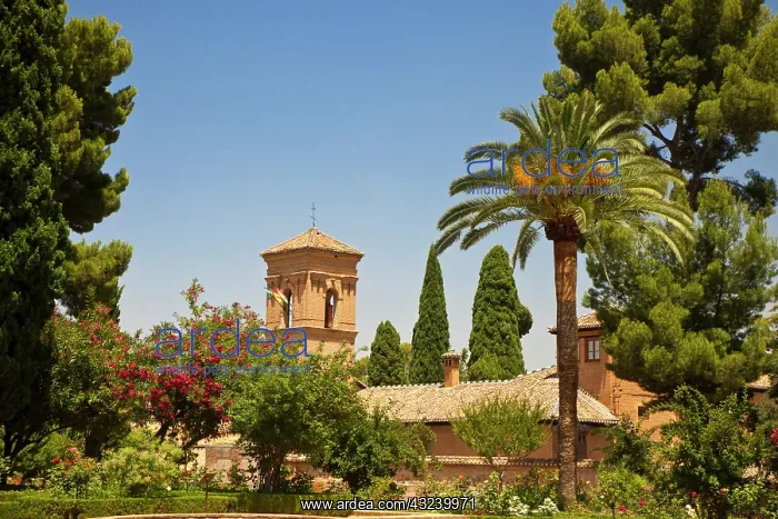 : Europe, Spain, Granada. The Generalife gardens : Europe, Spain, Granada. The Generalife gardens