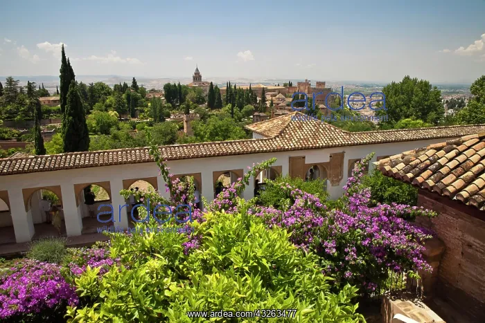  : Europe, Spain, Granada. The Generalife gardens