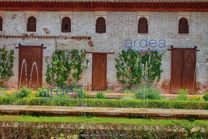 : Europe, Spain, Granada. The Generalife gardens : Europe, Spain, Granada. The Generalife gardens