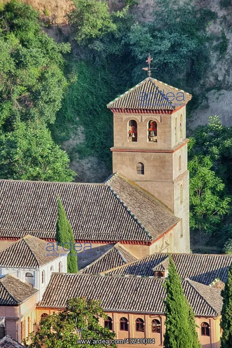 : Europe, Spain, Granada. Rooftops of the : Europe, Spain, Granada. Rooftops of the