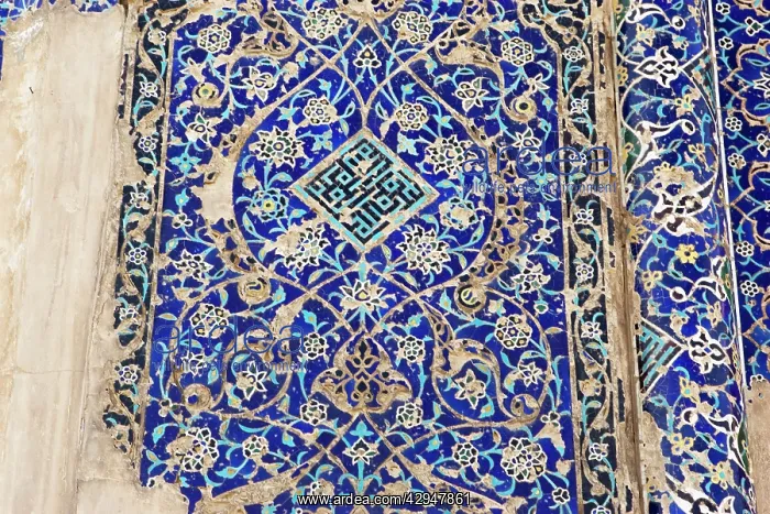  : Exterior mosaic tilework, Kabud or Blue Mosque