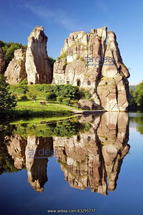 : Extern stones, Externsteine, sandstone formation : Extern stones, Externsteine, sandstone formation