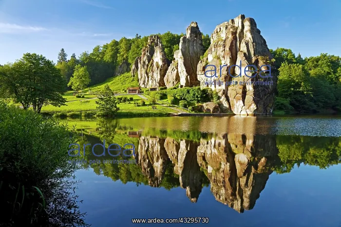 : Extern stones, Externsteine, sandstone formation : Extern stones, Externsteine, sandstone formation