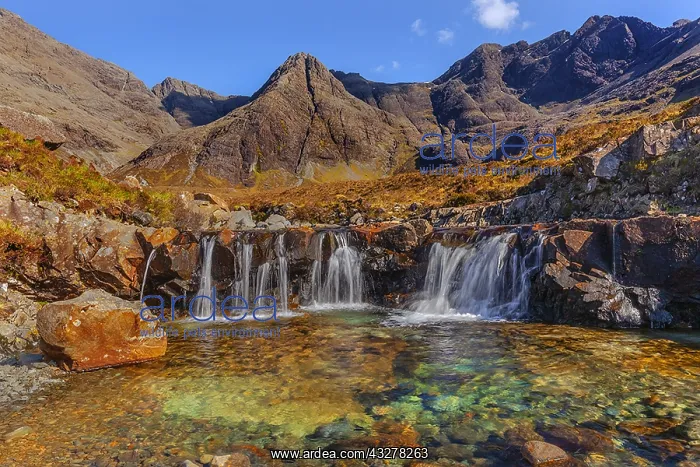 : Fairy Pools - a tributary of the River Brittle with : Fairy Pools - a tributary of the River Brittle with
