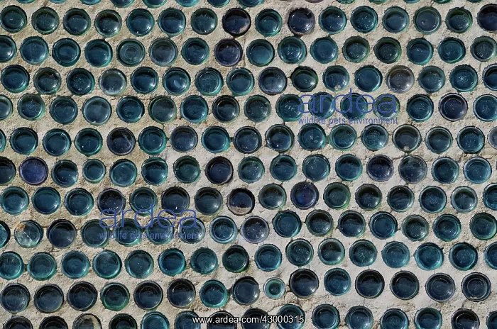 : Detail of the famous Bottle House built from more : Detail of the famous Bottle House built from more