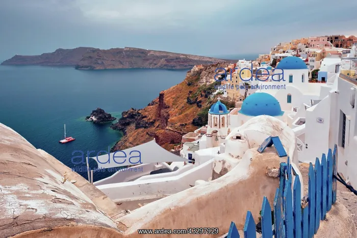  : Famous greek iconic selfie spot tourist destination