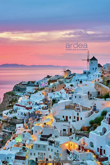  : Famous greek iconic selfie spot tourist destination