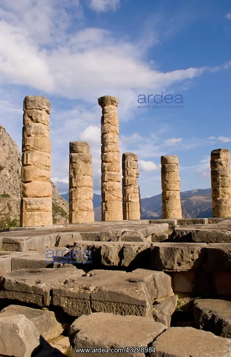 : Famous ruins of the Temple of Apollo in : Famous ruins of the Temple of Apollo in