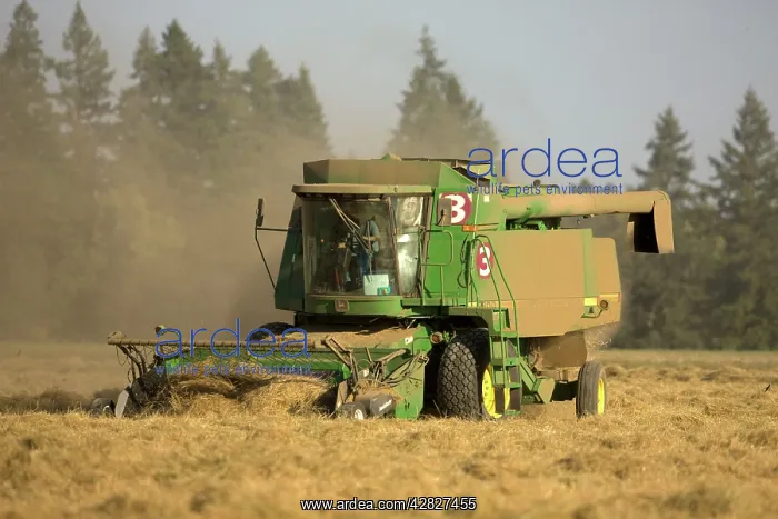 : Farming - Hay being baled - late Summer : Farming - Hay being baled - late Summer