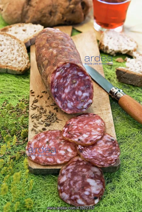 : Finocchiona, Tuscan salami with wild fennel : Finocchiona, Tuscan salami with wild fennel