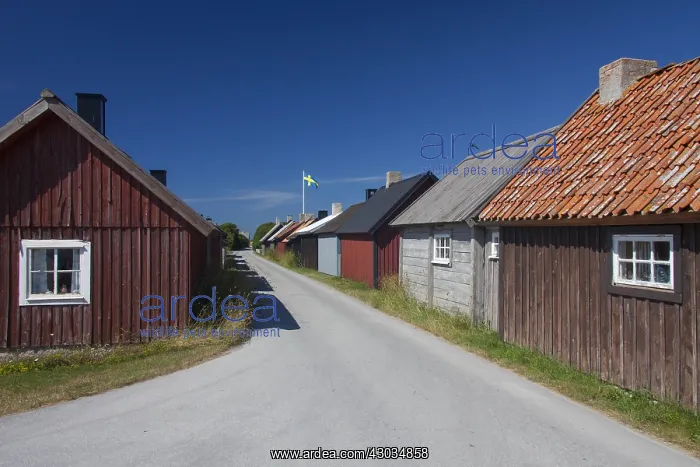  : Fishing village Gnisvaerd - Gotland island - Sweden