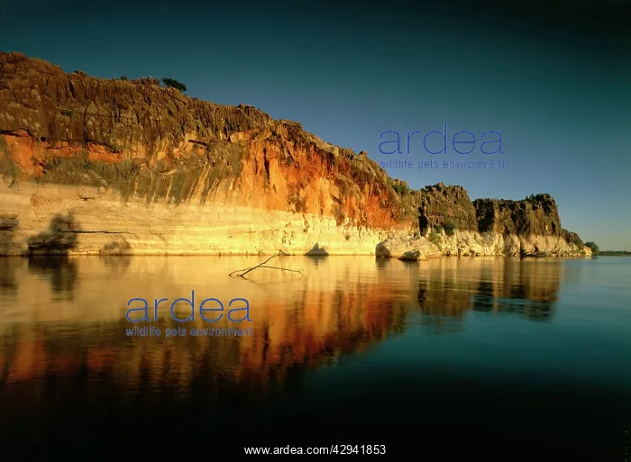 : Fitzroy River cutting through ancient limestone : Fitzroy River cutting through ancient limestone