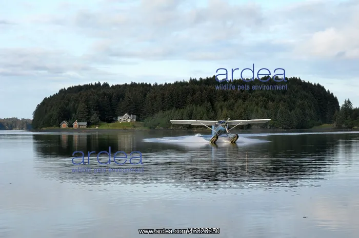 : Floatplane on water : Floatplane on water