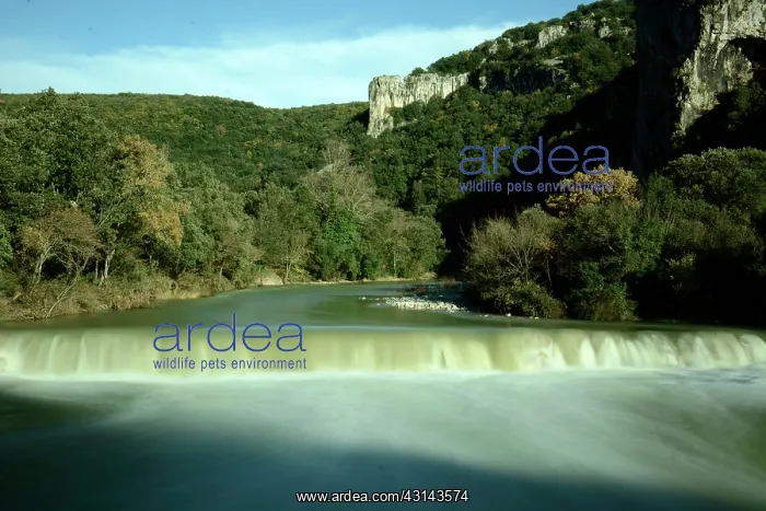 : Flood Ibie river, Ardeche, France : Flood Ibie river, Ardeche, France