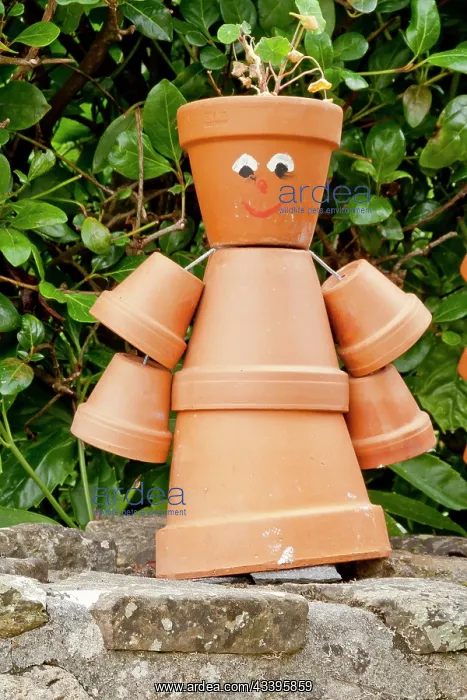 : Flower pot figures, Garden decoration : Flower pot figures, Garden decoration
