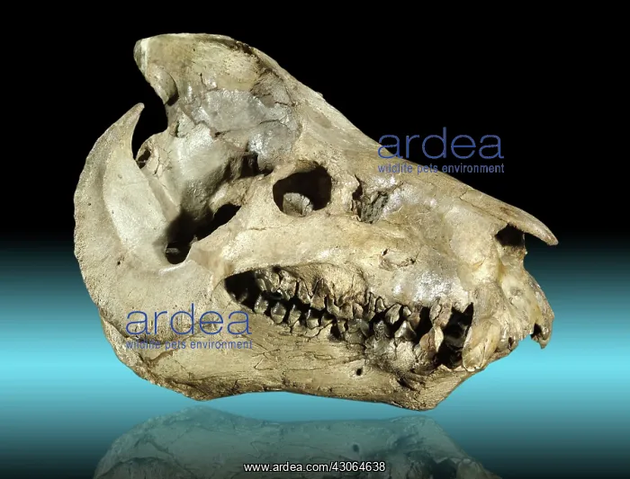 : Fossil Oreodont Skull : Fossil Oreodont Skull