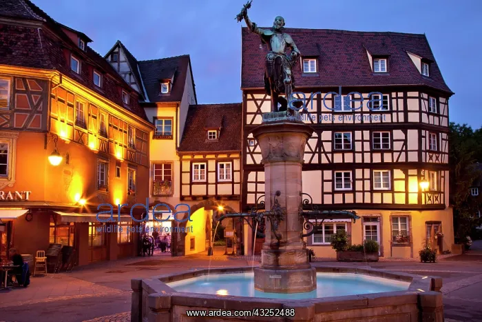 : Fountain and statue of Baron Lazare de Schwendi : Fountain and statue of Baron Lazare de Schwendi