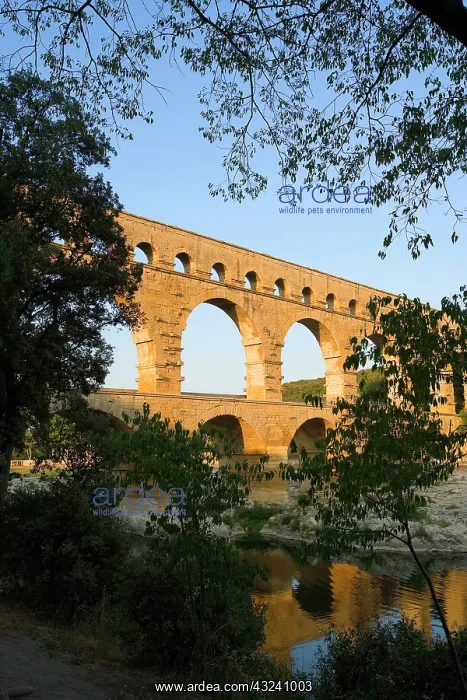 : France, Avignon. The Pont du Gard Roman : France, Avignon. The Pont du Gard Roman