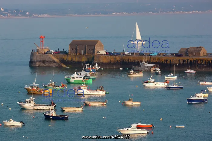 : France, Normandy, Granville, elevated port : France, Normandy, Granville, elevated port