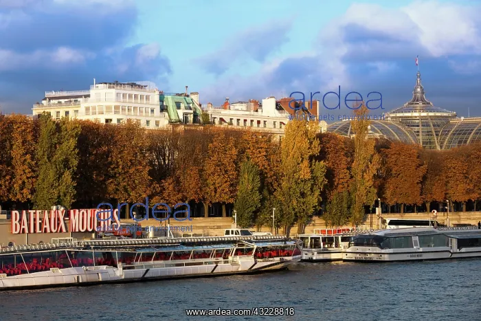 : France, Paris, Grand Palais and Pont Alexandre : France, Paris, Grand Palais and Pont Alexandre