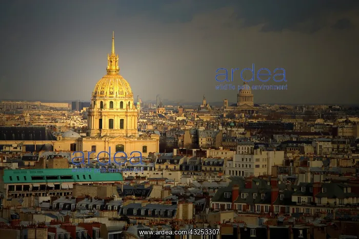 : France, Paris. Les Invalides seen from the : France, Paris. Les Invalides seen from the