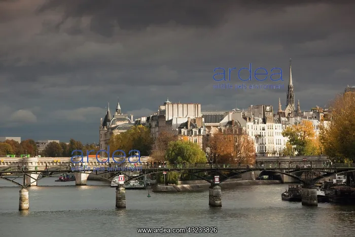 : France, Paris, Seine River and Ile de la : France, Paris, Seine River and Ile de la