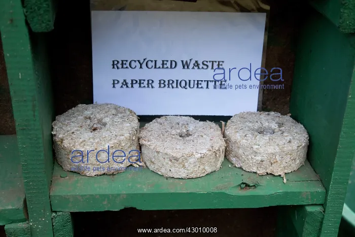 : Fuel Brickettes made from scrap paper and card Field : Fuel Brickettes made from scrap paper and card Field
