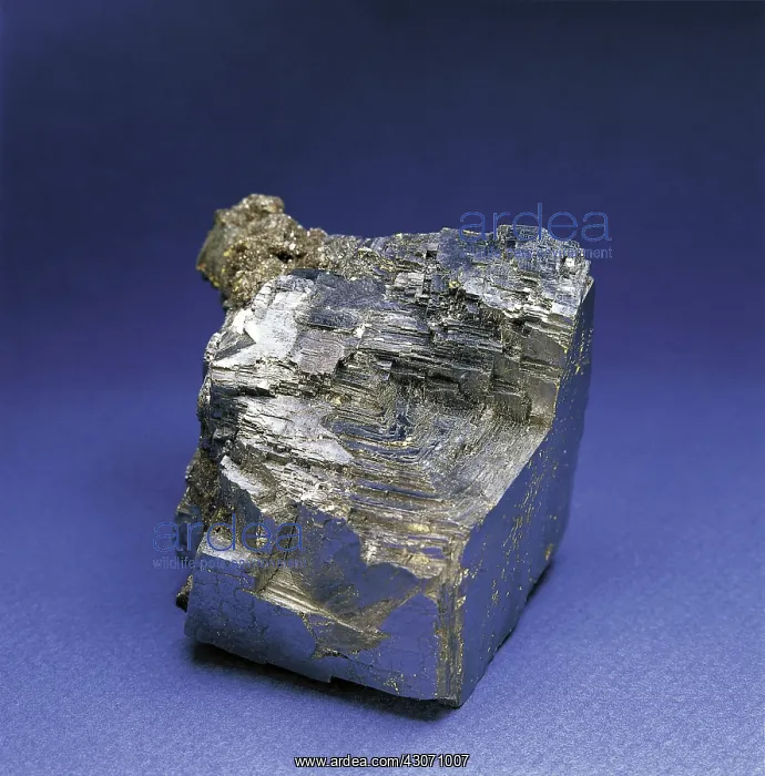 : Galena, the mineral form of lead sulfide : Galena, the mineral form of lead sulfide