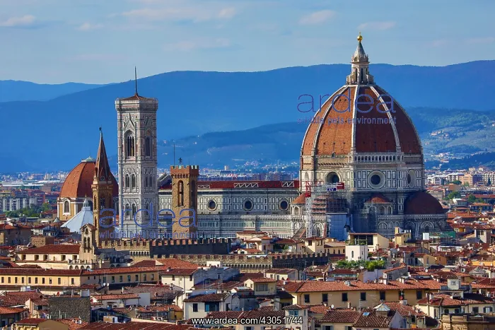 : General city skyline view and the Duomo, Florence, Italy : General city skyline view and the Duomo, Florence, Italy