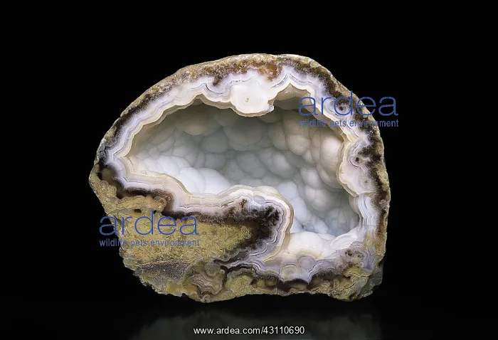 : Geode lined with quartz : Geode lined with quartz